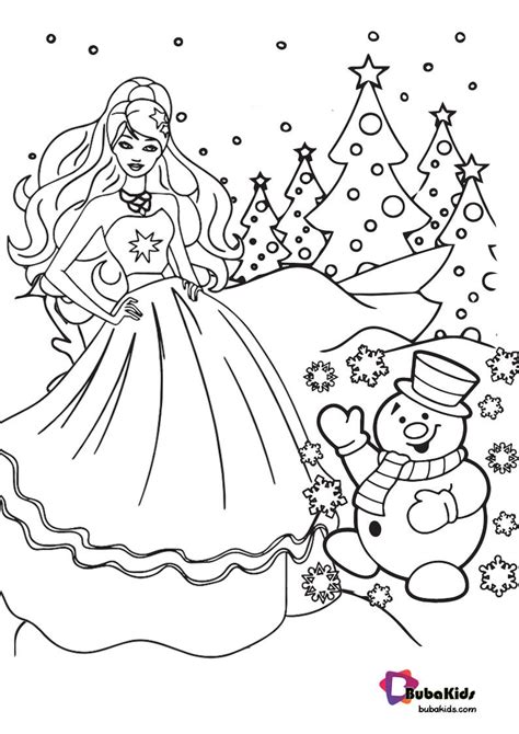 From individuals helpful functions, one specific point needs to placed the highest issue. Easy Barbie Christmas Coloring Pages | BubaKids.com