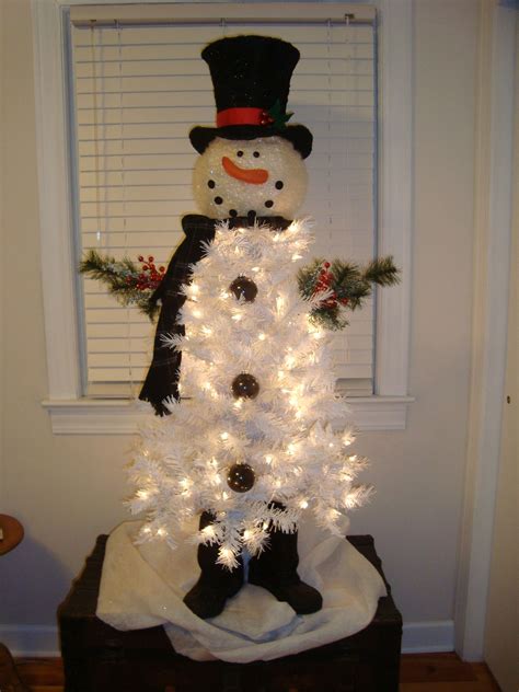 Snowman Christmas Tree Christmas Crafts Decorations Snowman