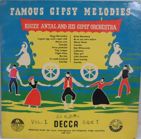 kocze antal and his gipsy orchestra famous gypsy melodies vol 1 1956 vinyl discogs