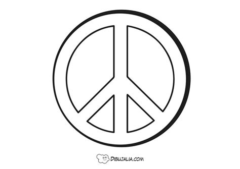 Símbolo De La Paz Por Hippie Photo 807 Dibujalia Dibujos Para