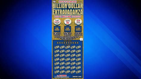 ‘billion Dollar Extravaganza New 50 Scratch Ticket Officially On