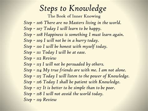 Steps To Knowledge The Book Of Inner Knowing Spiritual Practices