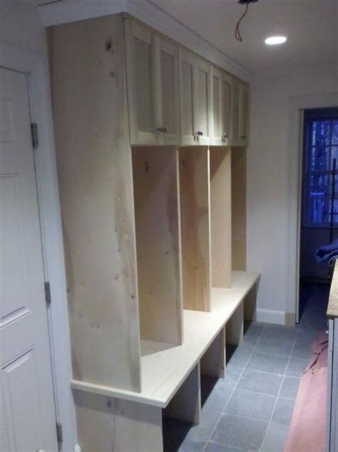 Mudroom Lockers Love This Open To The Floor Crown Moulding And
