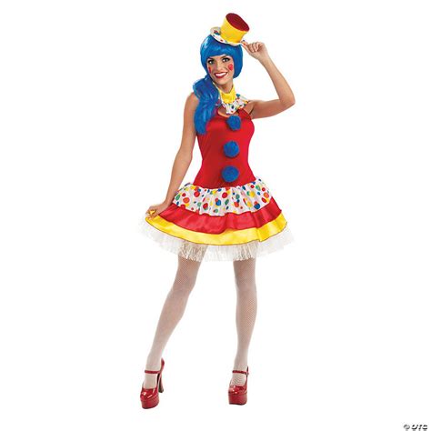 women s giggles clown costume oriental trading