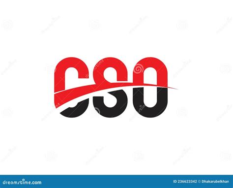 Cso Letter Initial Logo Design Vector Illustration Stock Vector
