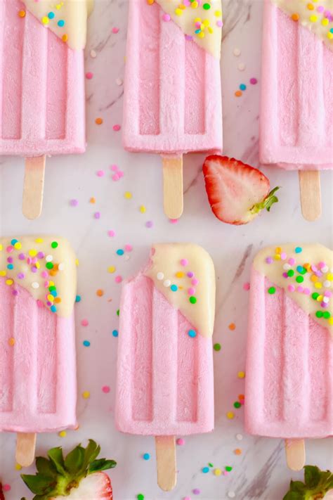 Strawberry Milk Popsicles Gemmas Bigger Bolder Baking