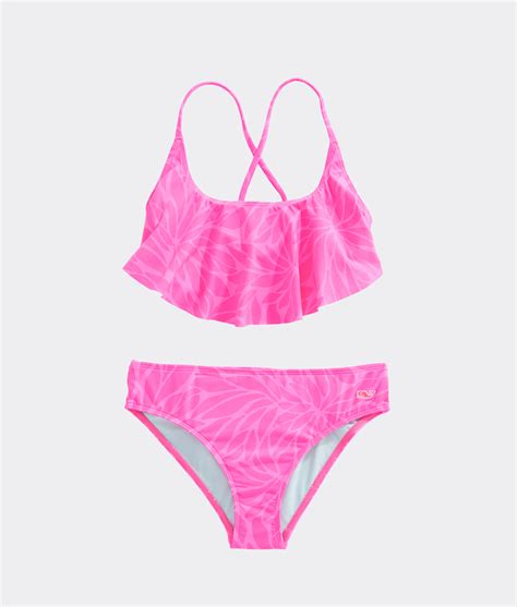 Shop Girls In Full Bloom Flounce Bikini At Vineyard Vines