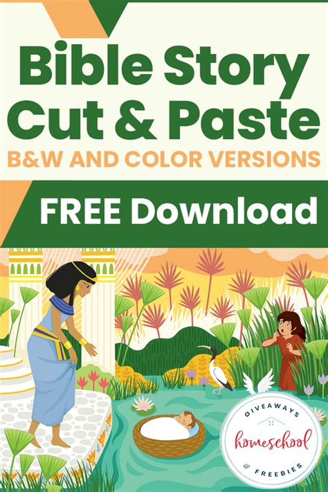 Free Bible Story Cut And Paste Printable Homeschool Giveaways