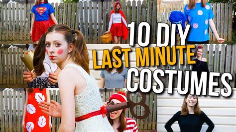 ten last minute diy halloween costumes easy cheap and quick costume ideas youtube