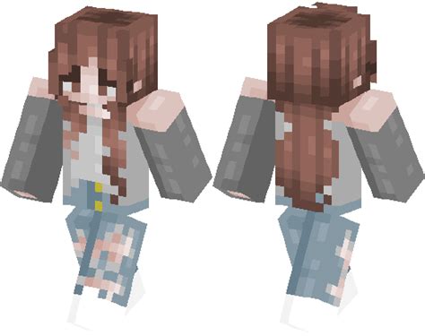 Shaded Brown Haired Girl Minecraft Skin Minecraft Hub