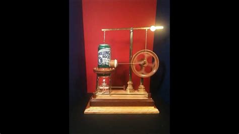 Wood And Brass Walking Beam Stirling Engine By Jim Larsen Youtube