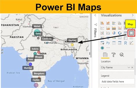 Power Bi Area Map For Dashboard