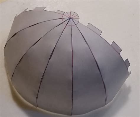 Half Shphere Paper Template Making A Sphere From Flat Material The