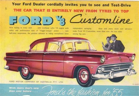 Vintage Ford Ad Ford Car Ads Vintage Cars