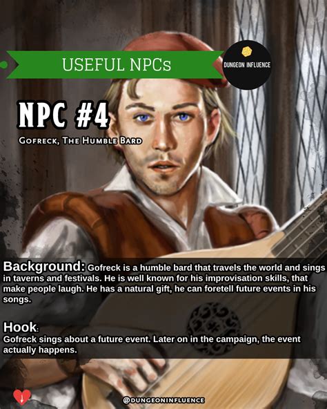 npc 4 dungeons and dragons dnd characters dungeon master s guide dungeon dungeon master