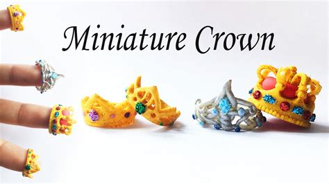 Miniature Crowntiara Tutorial Polymer Clay Youtube