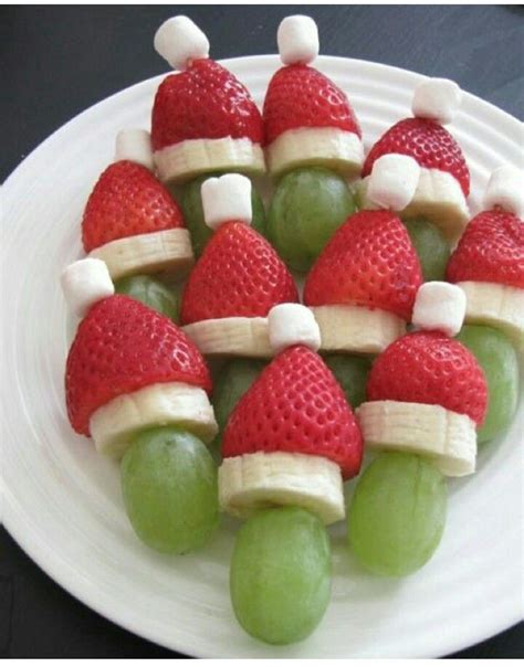 Santa Hats Made With Fruit Instagram Fithealthyrecipes Healthy
