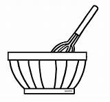 Mixing Bowl Clipart Mix Clip Drawing Spoon Bowls Cliparts Mixer Cooking Whisk Cake Ingredients Mixture Template Library Transparent Pages Baking sketch template