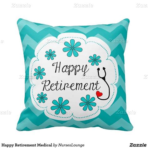 Happy Retirement Medical Throw Pillow Zazzle Happy Retirement Throw Pillows Nurse