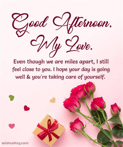 Good Afternoon Messages For Him Wishesmsg