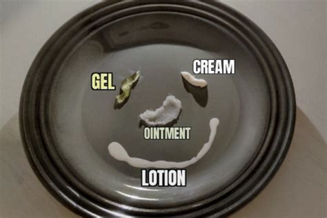 Creams Ointments Gels And Lotions What Are The Differences