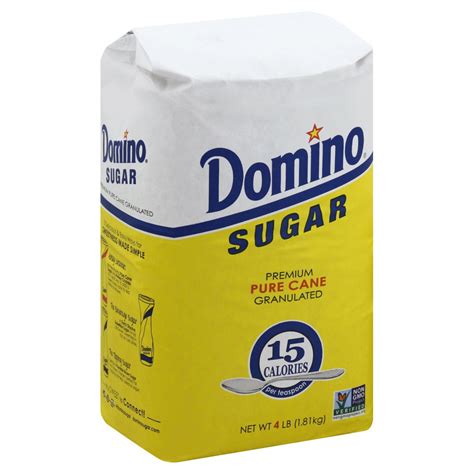 Premium Sugar Cane Granulated Sugar Domino 4 Lb Bag Delivery