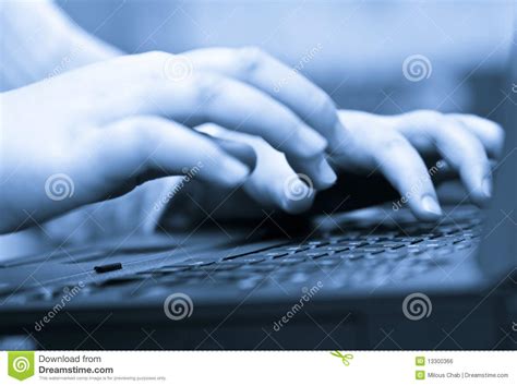 Hand Typing Keyboard Labtop Royalty Free Stock Image Cartoondealer