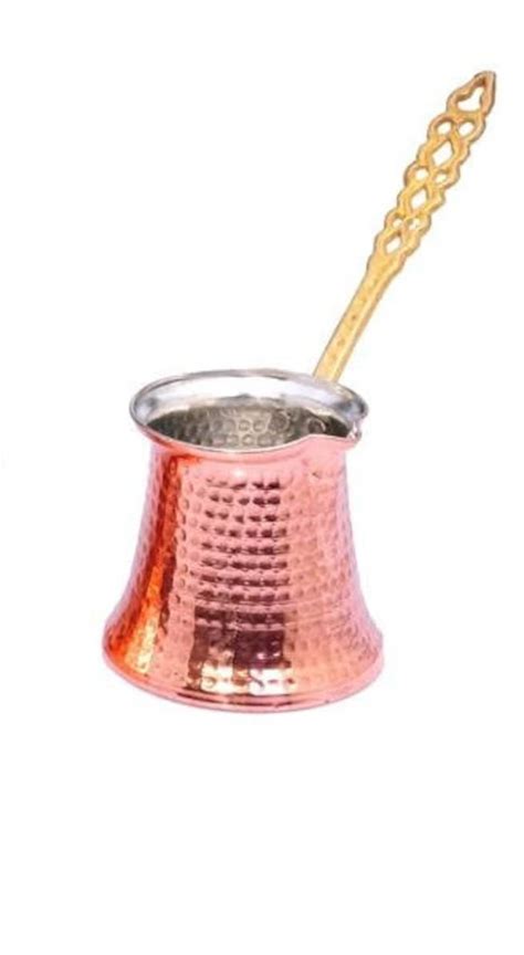 Turkish Copper Coffee Pot Traditional Design Handmade Coffee Maker