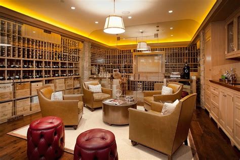 If you want to keep a concrete floor bare, seal it with a concrete sealer. Wine Cellar Ideas - Transitional - basement - RT Abbott ...