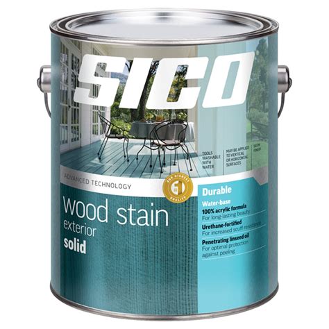 Sico Water Based Exterior Wood Stain Durable Formula Walnut Brown