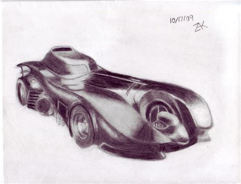 Batman 89 Batmobile Drawing By Dullsvilleusa Comic On Deviantart
