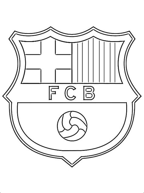 🔵🔴 more than a club. FC Barcelona logo kleurplaat | Gratis kleurplaten