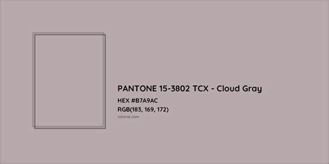 About Pantone 15 3802 Tcx Cloud Gray Color Color Codes Similar