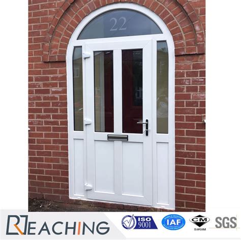 Conch Profile Tempered Glass Arch Form Upvc Entrance Door Pvc Casement Door Door And Upvc