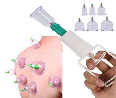 12 Pcs Massage Cans Cups Vacuum Cupping Kit Pull Out Vacuum Apparatus Therapy Relax Massager