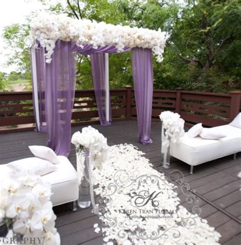 Lavender Purple Wedding Ceremony Arch