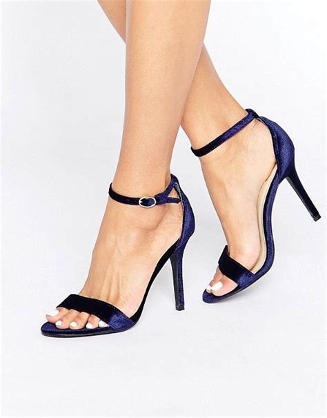Discover Fashion Online Navy Blue Strappy Heels Navy Blue High Heels