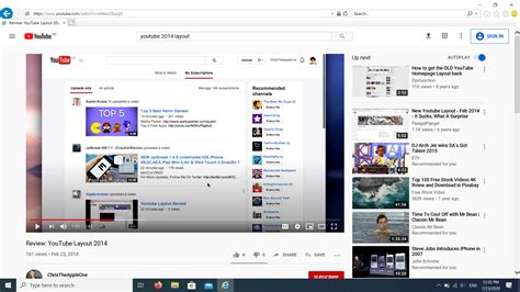 Is There Any Way To Bring Back Old Youtube Design Not Even Ie Wants To