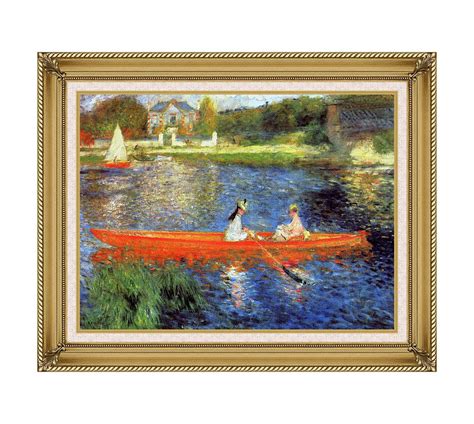 The Skiff La Yole Pierre Auguste Renoir Framed Canvas Art
