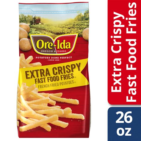 Ore Ida Extra Crispy Fast Food Fries 26 Oz Bag