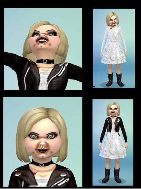 My Sims 4 Blog Chucky And Tiffany Clothing And Makeup By Bebebrillit