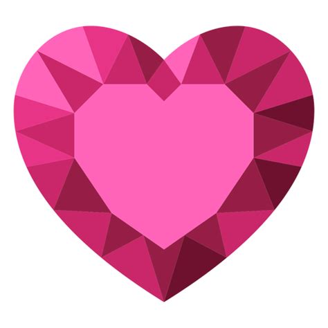 Pink Tessellate Heart Diamond Illustration Transparent Png And Svg