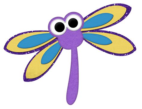 Cartoon Cute Dragonfly Png Clip Art Library