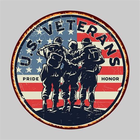 Premium Vector Happy Veterans Day Poster Design