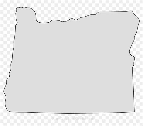 Oregon Map Outline Png Shape State Stencil Clip Art Oregon Map
