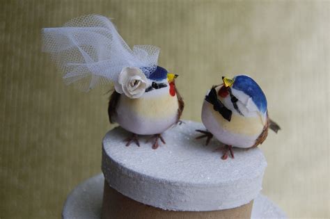 Bluebird Wedding Cake Topper Rustic Bride And Groom Love Birds