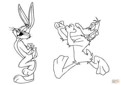 12 Coloring Pages Cartoons Daffy Duck