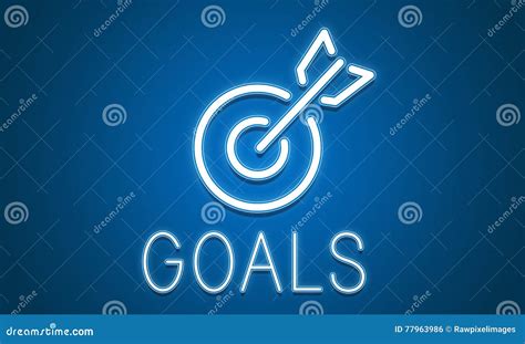 Target Goals Aim Aspiration Focus Vision Graphic Concept Stock