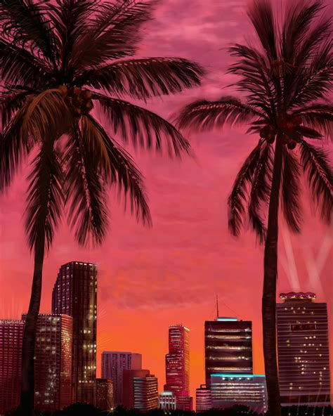 Pin By Арина Смирнова On My Works Sky Aesthetic Miami Wallpaper