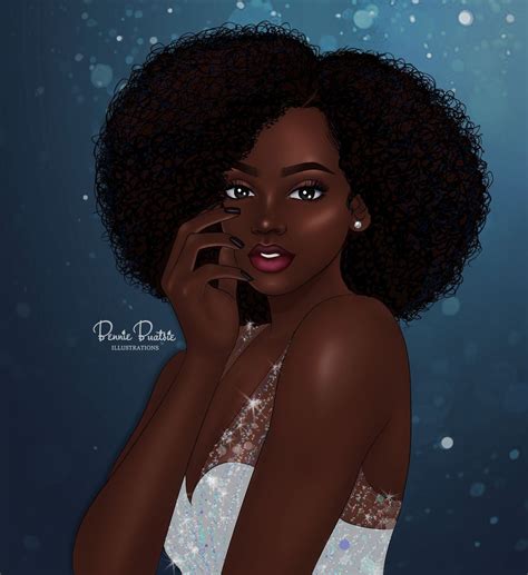 Pin By Mariela Briceño On Morenas Black Women Art How To Draw Hair Natural Hair Art